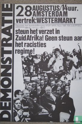 Steun het verzet in Zuid Afrika! Geen steun aan het racisties regime!