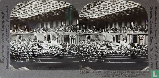 President Wilson adressing Congress - Image 1
