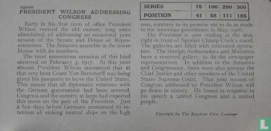 President Wilson adressing Congress - Bild 3