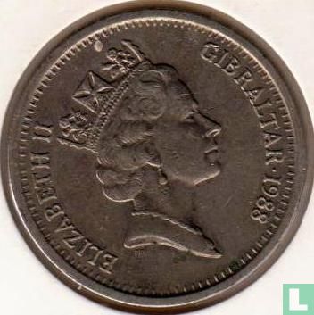 Gibraltar 10 pence 1988  (AA) - Afbeelding 1