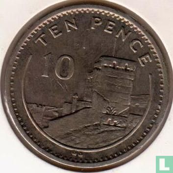 Gibraltar 10 Pence 1988 (AA) - Bild 2
