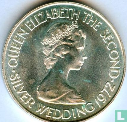 Jersey 1 Pound 1972 "25th Wedding anniversary of Queen Elizabeth II and Prince Philip" - Bild 1