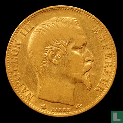 Frankrijk 20 francs 1860 (BB) - Afbeelding 2