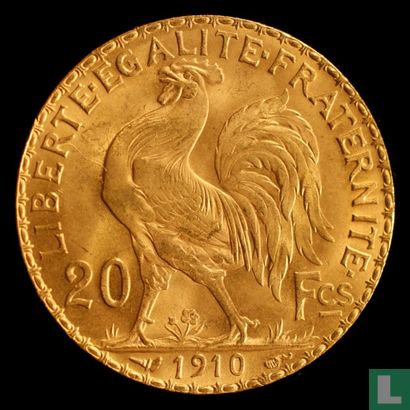 Frankrijk 20 francs 1910 - Afbeelding 1