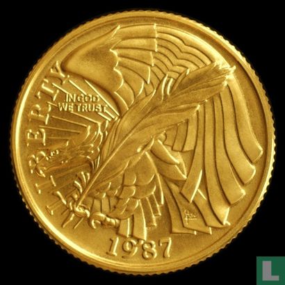 États-Unis 5 dollars 1987 "Bicentennial of United States constitution" - Image 1