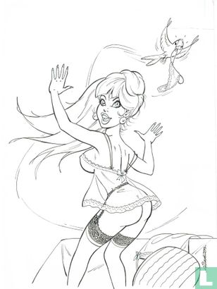 Original drawing for cover reprint Red Ears 12