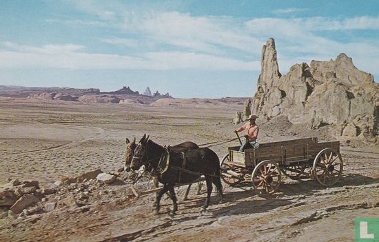 Church Rock Navajo Trail Horse car cowboy - Afbeelding 1
