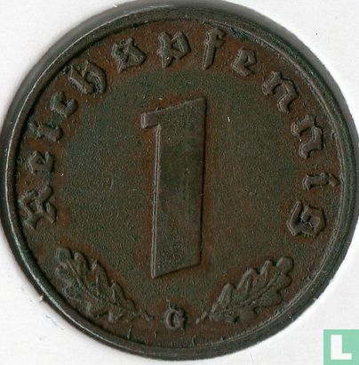 German Empire 1 reichspfennig 1938 (G) - Image 2
