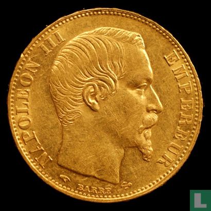 France 20 francs 1855 (A - ancre) - Image 2
