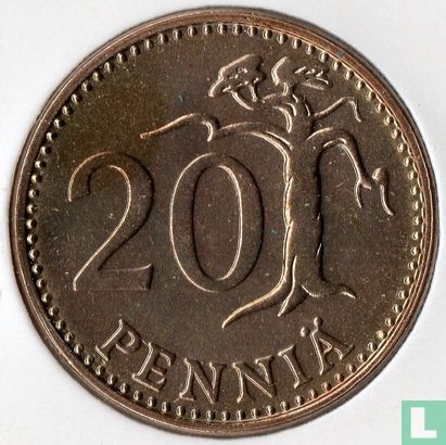 Finland 20 penniä 1974 - Afbeelding 2