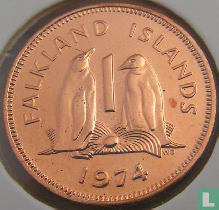 Falkland Islands 1 penny 1974 - Image 1