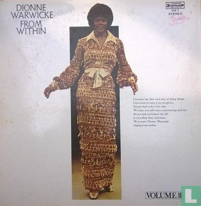 Dionne Warwicke From Within Vol II - Image 1
