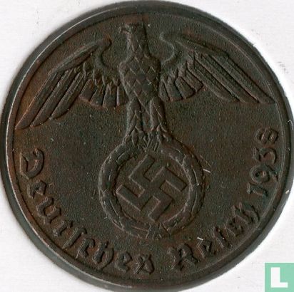 German Empire 1 reichspfennig 1938 (J) - Image 1