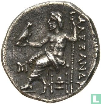 Royaume de Macédoine, Alexandre le grand 336-323 av. J.-C., AR drachme, frappées à titre posthume en Abydos 310-301 av. J.-C. - Image 1