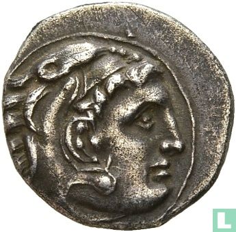 Royaume de Macédoine, Alexandre le grand 336-323 av. J.-C., AR drachme, frappées à titre posthume en Abydos 310-301 av. J.-C. - Image 2