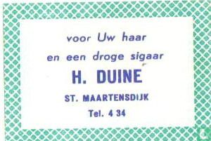 voor uw haar en een droge sigaar H.Duine