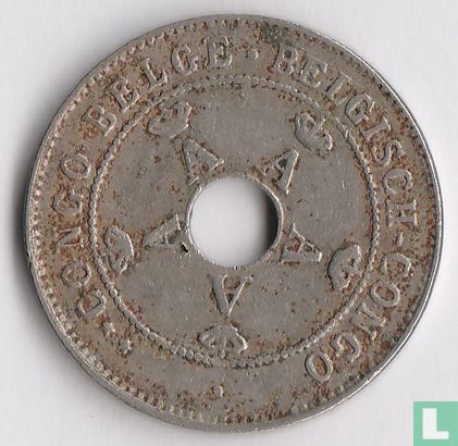 Belgian Congo 10 centimes 1925 - Image 2