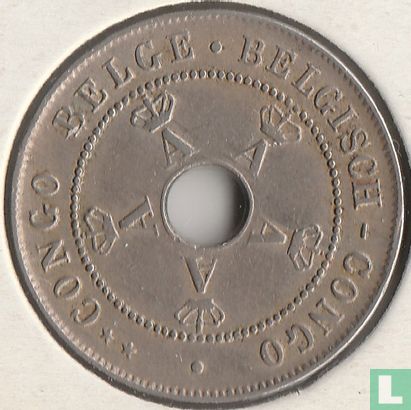 Congo belge 10 centimes 1919 (type 2) - Image 2