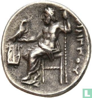 Koninkrijk Macedonië, Philippos III Arrhidaios 323-317 v.Chr., AR Drachme geslagen in Kolophon c. 323-319 v.Chr. - Afbeelding 1