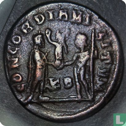 L'Empire romain, AE 21, 293-305 AD, galère comme César sous Dioclétien, Antioche, 295-299 AD - Image 2