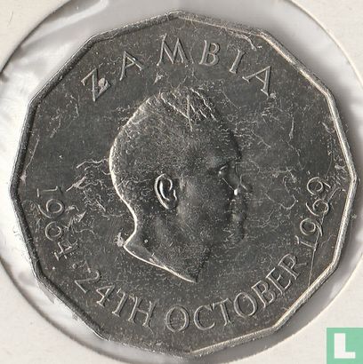 Zambia 50 ngwee 1969 "FAO" - Image 1