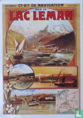 Affiche pour Compagnie Générale de Navigation sur Lac Léman, 1900 - Afbeelding 1