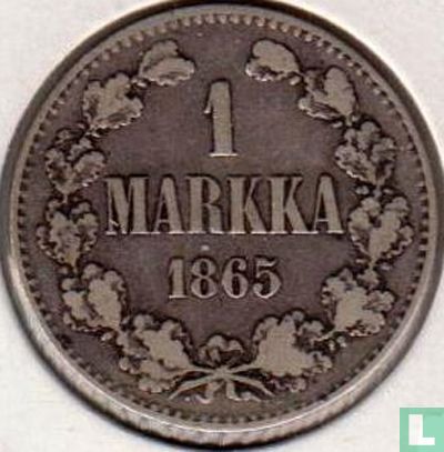 Finlande 1 markka 1865 (type 1) - Image 1