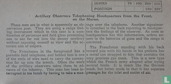 Artillery observers telephoning Headquarters from the front on the Marne - Bild 3