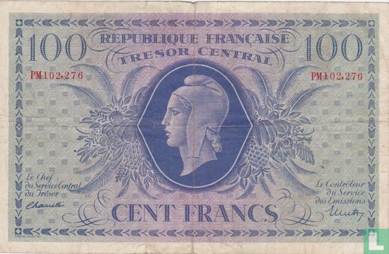 Frankreich 100 Francs 1943 - Bild 1