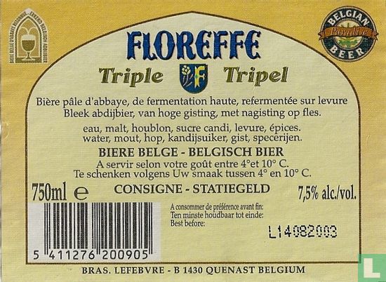 Floreffe Triple 75cl - Image 2