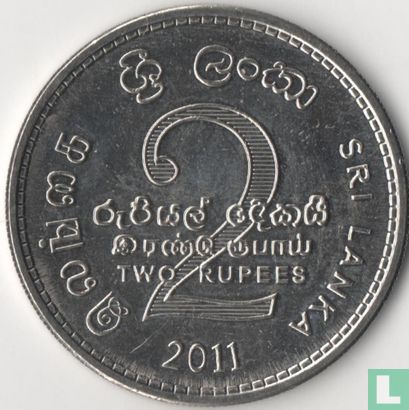 Sri Lanka 2 roupies 2011 - Image 1