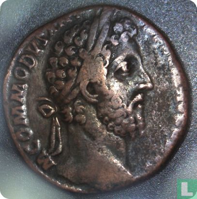L'Empire romain, Commodus, 177-192, AD, AE Sesterce, Rome, 186-187 AD - Image 1