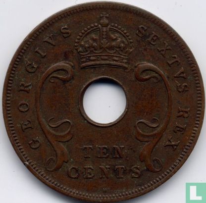 Afrique de l'Est 10 cents 1952 (H) - Image 2