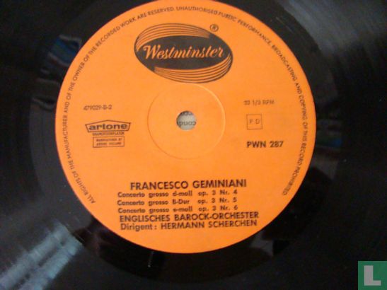 Francesco Geminiani: Concerto grossi - Bild 3