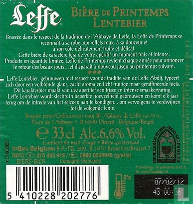 Leffe Bière de Printemps Lentebier - Bild 2