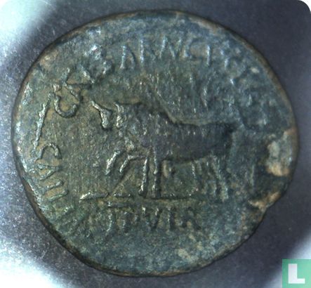 Römische Reich, As, Augustus, Caesaraugusta, Hispanien, 27 v. Chr. - 14 n. Chr. - Bild 2