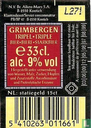 Grimbergen Tripel - Afbeelding 2