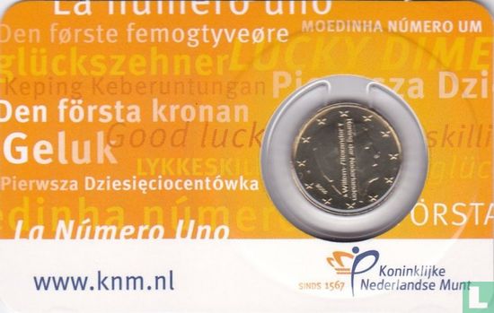 Nederland 0,10 euro 2014 (coincard) "Oranje geluksdubbeltje" - Afbeelding 2