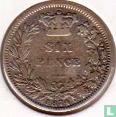 Royaume Uni 6 pence 1874 - Image 1