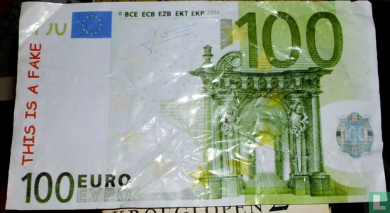 100 euro memoblaadje - Image 1