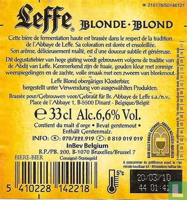 Leffe Blonde Blond - Afbeelding 2