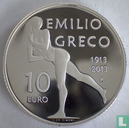 Saint-Marin 10 euro 2013 (BE) "100th anniversary of the Birth of Emilio Greco" - Image 1