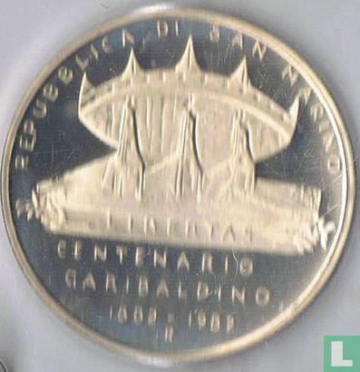 San Marino 500 lire 1982 (PROOF) "100th anniversary Death of Giuseppe Garibaldi" - Image 1
