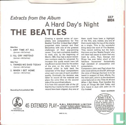 A Hard Day's Night (Extracts from the Album) - Afbeelding 2