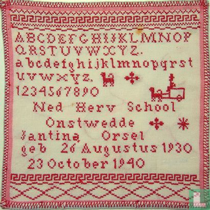 Jantina Orsel Ned. Herv. School Onstwedde 1930