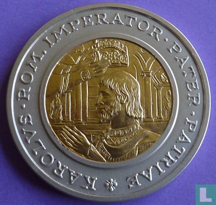 Andorra 20 diners 1996 "Coronation of Charlemagne" - Image 2