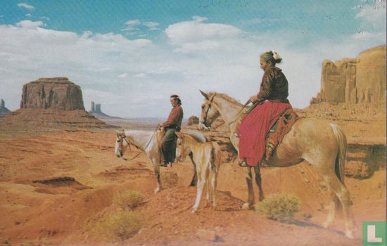 147 - Indian Riders in Monument Valley - Image 1