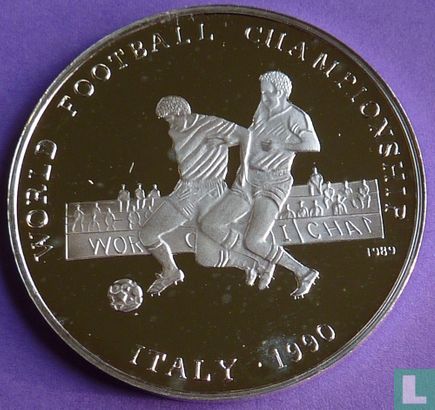 Afghanistan 500 afghanis 1989 (PROOF) "1990 Football World Cup in Italy" - Afbeelding 1
