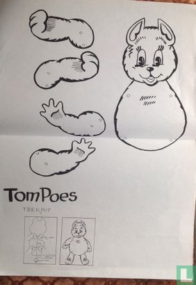 Bouwplaat Tom Poes trekpop - Image 1