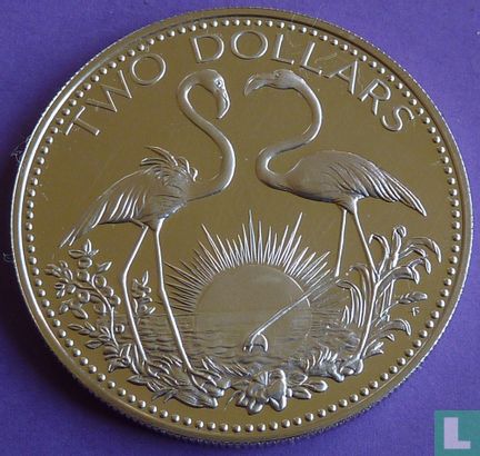 Bahamas 2 dollars 1978 (PROOF) - Image 2